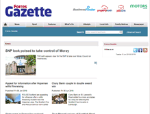 Tablet Screenshot of forres-gazette.co.uk